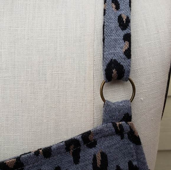 NEW Jolt Gray Cheetah adjustable Strap Dress - Picture 6 of 12